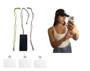 3 Colliers A1 Corde 4Mm 1 M, 3 Attaches Plastique Transparent Porte Téléphone - Photo 1 sur 4