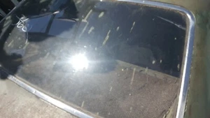 68 1968 Pontiac Catalina 4 door back glass clear no tint WITH MOLDINGS - Picture 1 of 4
