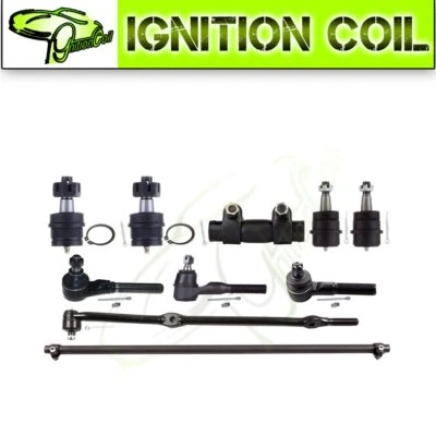 Kit de suspensão compatível com 97-06 Jeep Wrangler+TJ10x junta esférica dianteira Tie Rods - Imagem 1 de 4