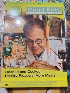 Good Eats 3 Disc Set Hooked and Cooked, Poultry Pleasers, More Meats (Used) - Picture 1 of 2