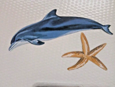  WALLIES  Dolphins and starfish Wallies Sticker Walls Borders Decals Art - Image 1 of 3