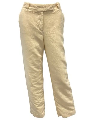 Vintage Loro Piana Cream Cashmere Silk Wide Leg Pants Women’s Size IT 42/US 6 - Image 1 of 4