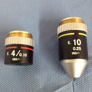 Nikon Objectives E. 4 and E. 10 - Picture 1 of 4