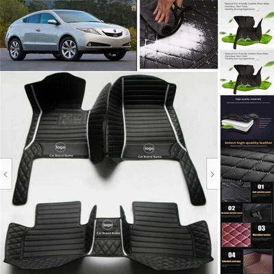 For Acura ZDX Car Floor Mats Waterproof Auto Custom Liner Carpets PU Leather - Image 1 of 4