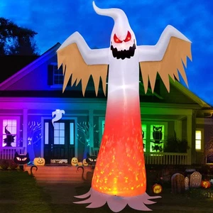 12 FT Fantasma Gonfiabile Gigante Halloween Decorazioni da Esterno, Enorme Blow Up Ghos... - Foto 1 di 6