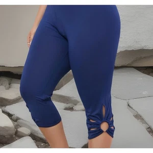 Leggings capri de cintura alta recortados talla 2XL - Imagen 1 de 11