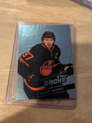 2022-23 Upper Deck Metal Connor Mcdavid Cache Platinum Blue 12/15 - Image 1 of 3