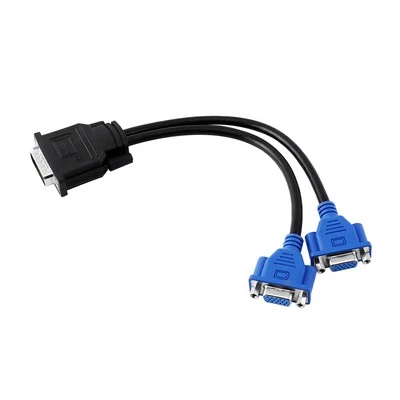 Cavo Adattatore Sdoppiatore Dms-59 Pin Maschio a 2 Vga 15 Pin Femmina Cavo Filo Fo AM - Immagine 1 di 4
