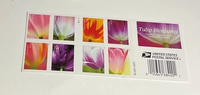 20  Authentic Real Made In The USA FOREVER STAMPS TULIP BLOSSOMS STAMPS BOOK 20 - Image 1 of 4