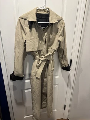 London Fog женщин Тренч маленький 8 бежевый Remvbl толстовка с капюшоном/термолит подкладка EX - Изображение 1 из 4