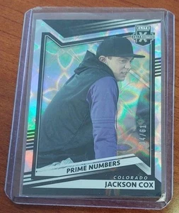2022 Panini Elite Extra Edition Prime Numbers 4 /61 Jackson Cox #50 - Picture 1 of 1