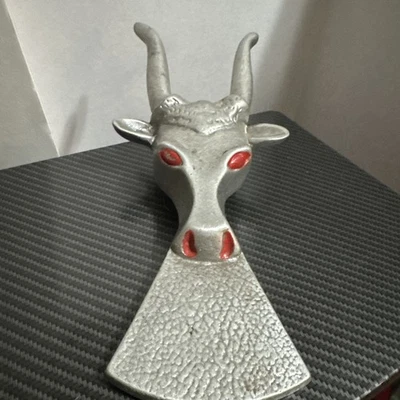 "Bota de Vaquero Jack/Toro Longhorn/Ricardo Tono Plateado Ojos Rojos/10,5""" Foto 1 de 4