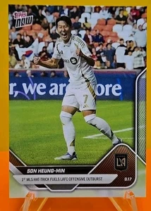 2025 Topps Now MLS Son Heung-Min #95  "1st MLS Hat-Trick" LAFC Los Angeles FC  - Picture 1 of 5