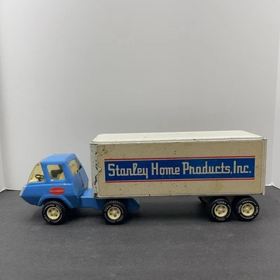 Mini-Tonka 1973 “Stanley Home Products” tractor/remolque - etiqueta privada original Foto 1 de 4