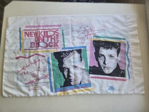 Vintage 1990 Neu Kids On The Block Kissenbezug Jon Jordan Danny Joey & Donnie - Bild 1 von 12