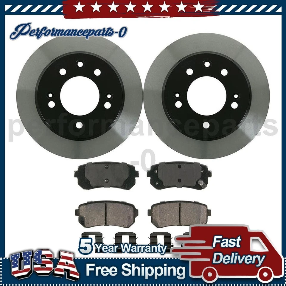 Juego de pastillas de freno de disco trasero rotor de freno de disco para Hyundai ix35 2015-2015 Foto 1 de 4