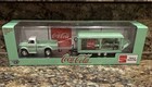 Coca-Cola 1970 Model Truck & Trailer Reproduction Set Green/White/Red