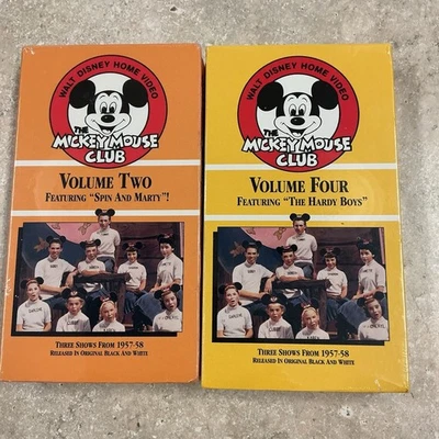The Mickey Mouse Club Vintage VHS TAPES FACTORY SEALED VOLUME 2 & 4  - Image 1 of 4