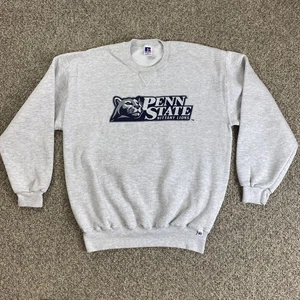 Vintage 90s Penn State Nittany Lions Crewneck Sweatshirt Gray XLT Made in USA - Picture 1 of 14