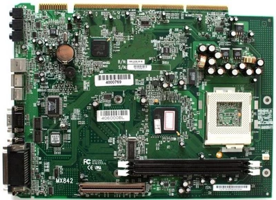 Motherboard, gateway mx842, nlx, 406000bl, a/v/2s/p/a/2usb, rev 4000769 - Image 1 of 4