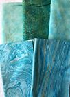 SHIMMER+by+Deborah+Edwards+Aqua+Turquoise+bundle+NORTHCOTT+Cotton+Quilt+Fabric