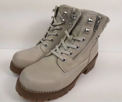 Bota al tobillo Lugz Flirt clásica de 6 pulgadas Chukka para mujer combate-nimbus/goma 8,5 Foto 1 de 4