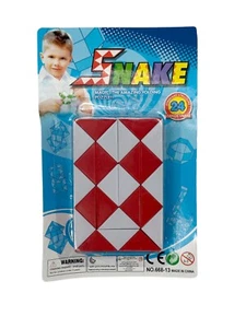 SNAKE MAGIC CUBE PUZZLE Game Twist Education COLOURED Toy Travel Kids NEW GIFT - Picture 1 of 5