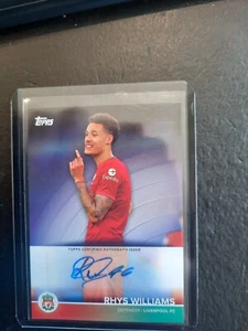 2021-22 Topps Liverpool FC Team Set Rhys Williams Auto #BA-RW - Bild 1 von 2