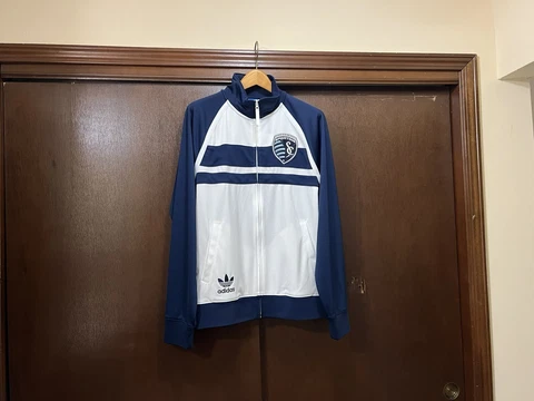 Pre Owned Adidas Sporting Kansas City KC Track Jacket Men’s Medium M Cover