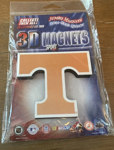 Vintage TENNESSEE VOLUNTEERS VOLS Jumbo 3D MAGNET Cover