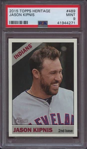 2015 Topps Heritage 489 Jason Kipnis PSA 9 Mint - Picture 1 of 1