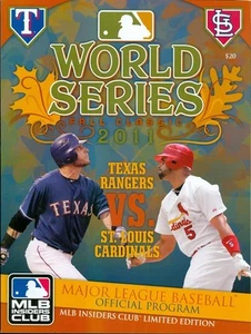 (20) 2011 World Series Programs St. Louis Cardinals vs Texas Rangers Pujols - Picture 1 of 1