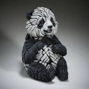 Panda Cub Edge Sculpture Figure Evocative - Marble Castings Blend - Picture 1 of 3