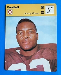 1977-79 Sportscaster Oversized Football Card #06-18 ‘Jimmy” Jim Brown - Picture 1 of 6
