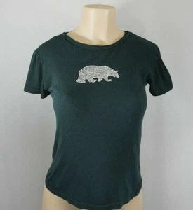 Camisa de mujer vintage negra STEVE & BARRY'S lentejuelas oso ajuste favorito talla M - Imagen 1 de 6