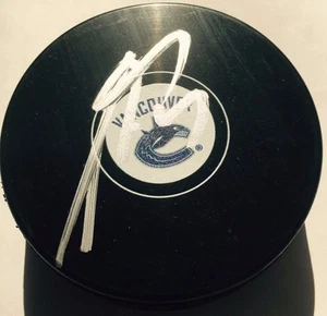 RADIM VRBATA SIGNED VANCOUVER CANUCKS HOCKEY PUCK W/CASE COA - Picture 1 of 1