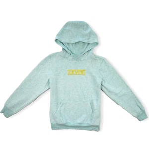 Levi's Kids Hoodie Jacket Embroidered Logo with Front Pockets Green Size Large - Picture 1 of 14