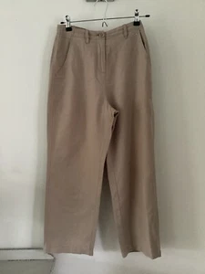 Ladies Seasalt Cornwall Sand Pebbly Shore Linen Mix Trousers, UK 8, Good Condit - Picture 1 of 4
