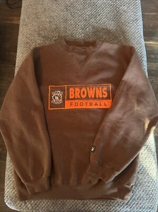 Vintage 90er Cleveland Browns Dawg Pound Sweatshirt mit Rundhalsausschnitt Herren Medium - Bild 1 von 12