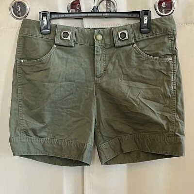 Pantalones Cortos Athleta Mujer Talla 8 Bermudas Caqui Verde Algodón Orgánico Safari 16881 Foto 1 de 4