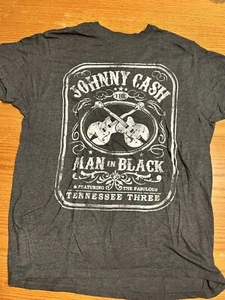 JOHNNY CASH T-SHIRT   THE MAN IN BLACK COUNTRY MUSIC NASHVILLE MENS. Medium - Picture 1 of 5
