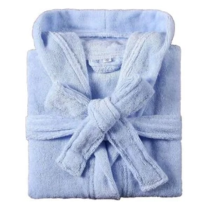 Light Blue Women’s Kids Girls Robe 150-160cm Hooded Robe Brand New - Picture 1 of 7