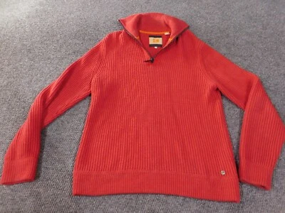 Hugo Boss Orange Label Sweater XL Extra Large Red 1/4 zip mens stretch pullover - Image 1 of 4