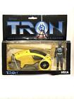 TRON Disney NECA 20th Anniversary Yellow Light Cycle with Tron Figure Unused 