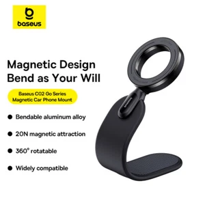 Universal Mobile Phone 360 Rotating In Car Magnetic Mount Holder Stick-on Type - Picture 1 of 17