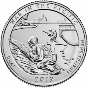 2019 D War In the Pacific Guam National Park Quarters American The Beautiful - Picture 1 of 5