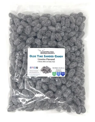 Olde Time Licorice Sanded Hard Candy, 4 lbs. ~YANKEETRADERS® ~ FREE SHIPPING