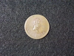 1820-1830 Canada Columbia Farthing Token George IV - Picture 1 of 3