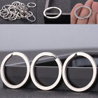 30PCS Polished Silver Split Ring Keyrings Key Chain Hoop Loop Key Holder D DY