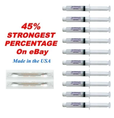 45% 30CC ML ORAL HEALTH CARE TEETH WHITENING DENTAL GRADE BLEACHING GEL ONLY! - Image 1 of 2